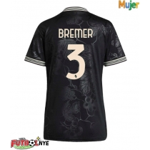Camiseta Juventus Gleison Bremer #3 Tercera Equipación para mujer 2025-26 manga corta